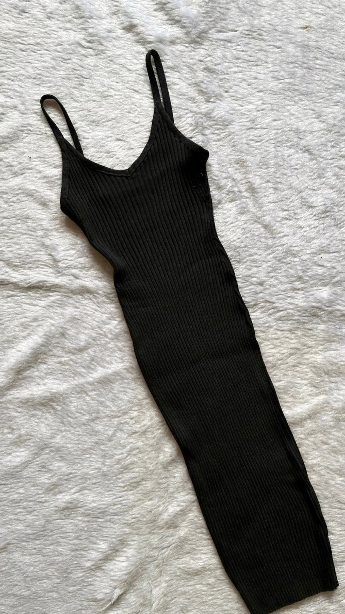 Black strappy dress