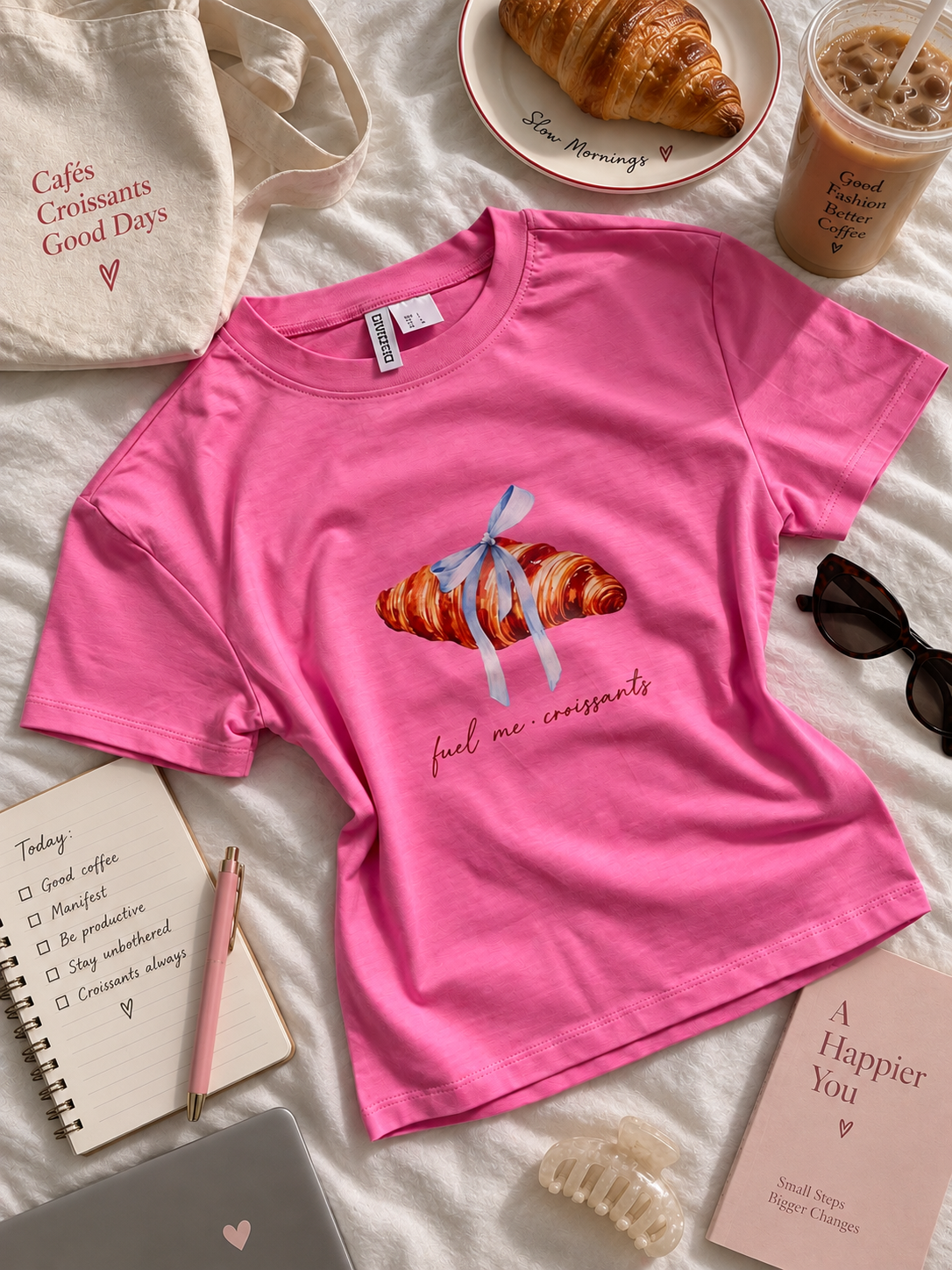 Feul me CROSSIANT fitted tee