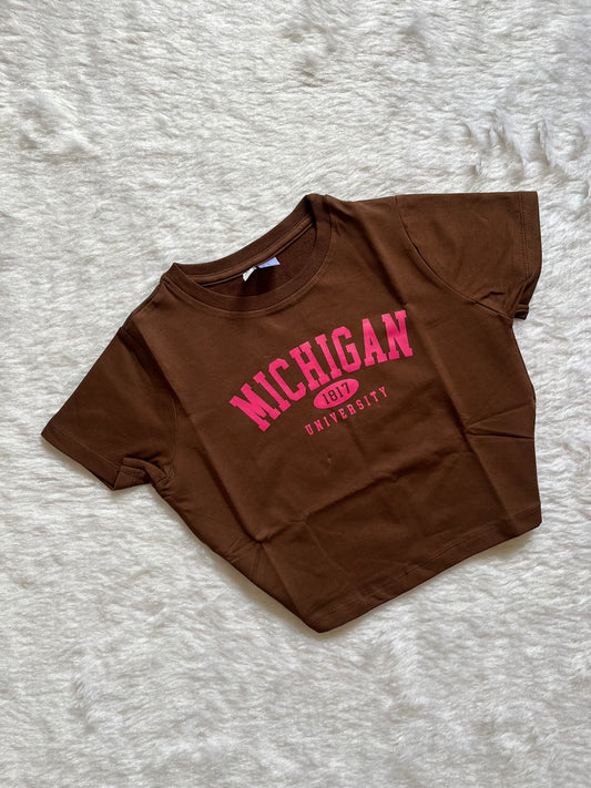 Brown baby tee