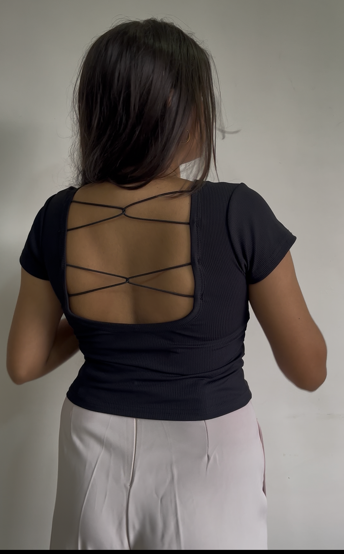 Backless padded tops