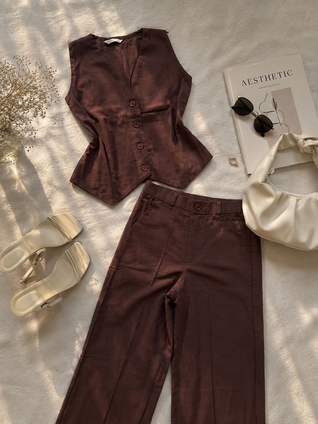 Chocolate brown cordset