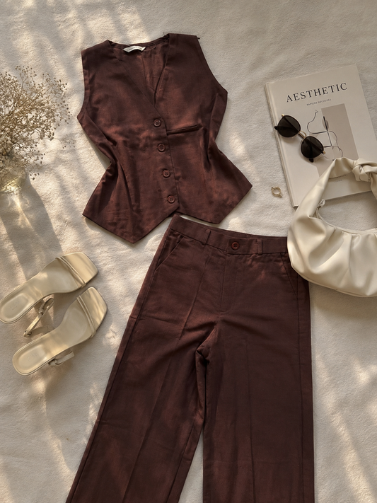 Chocolate brown cordset