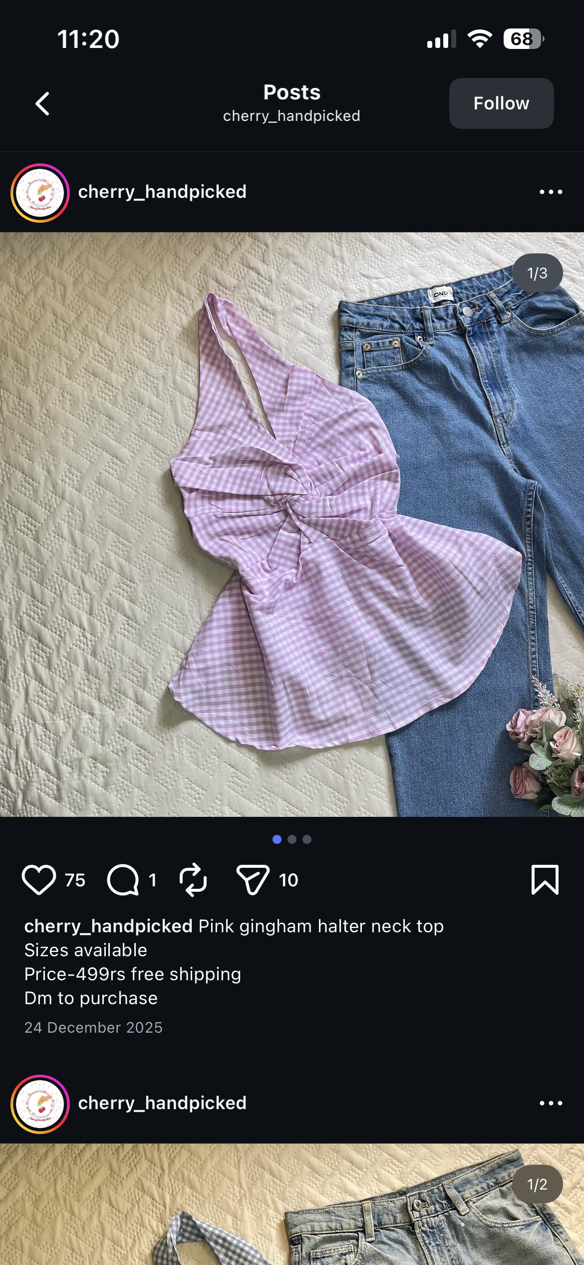 Cap sleeves knitted top