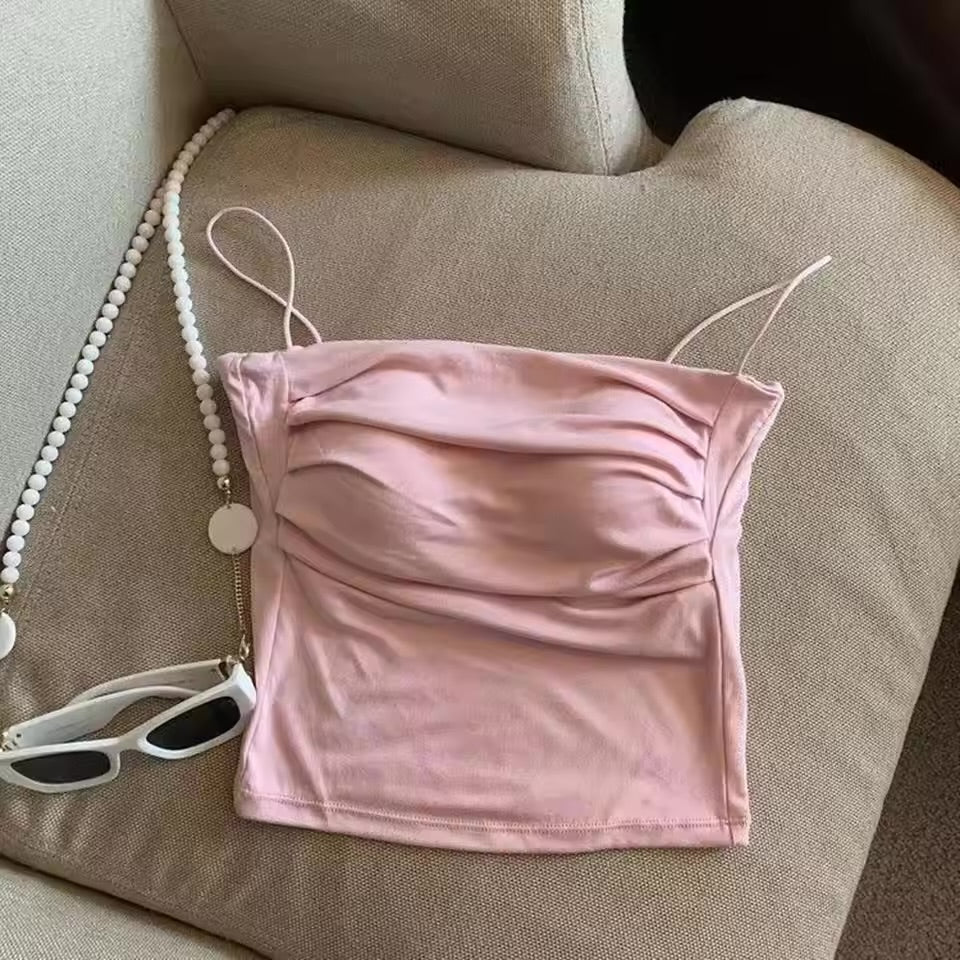 Ruched padded cami tops❤️