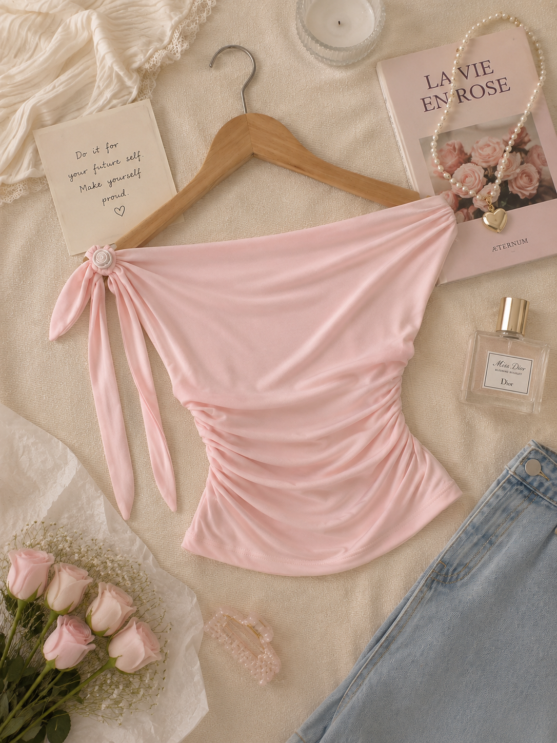 One shoulder tops