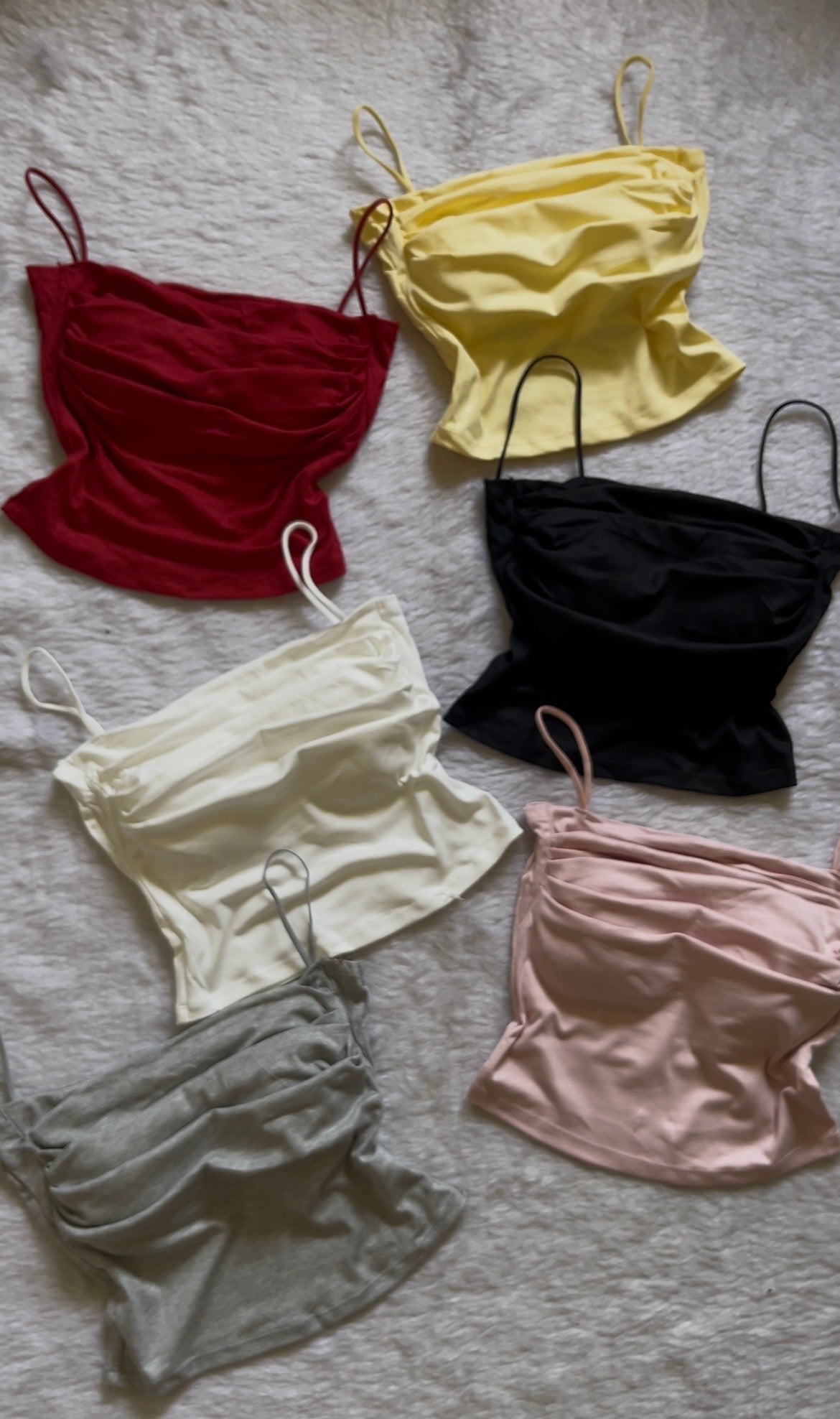 Ruched padded cami tops❤️