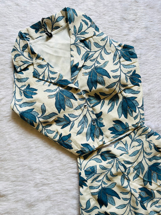 Floral Printed cordset🤍