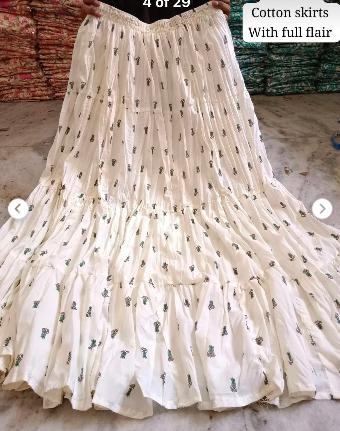 Printed skirts