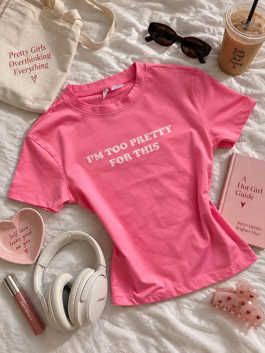 Too Pretty for this fitted tee